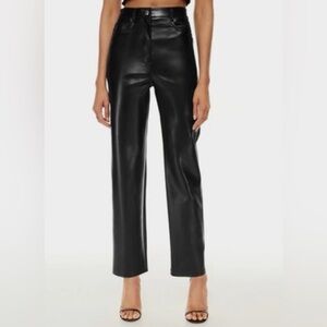 Wilfred Black Vegan Leather Pants